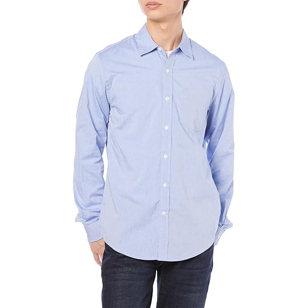 Amazon.co.jp: [Amazon Essentials] ポプリンシャツ ワイシャツ